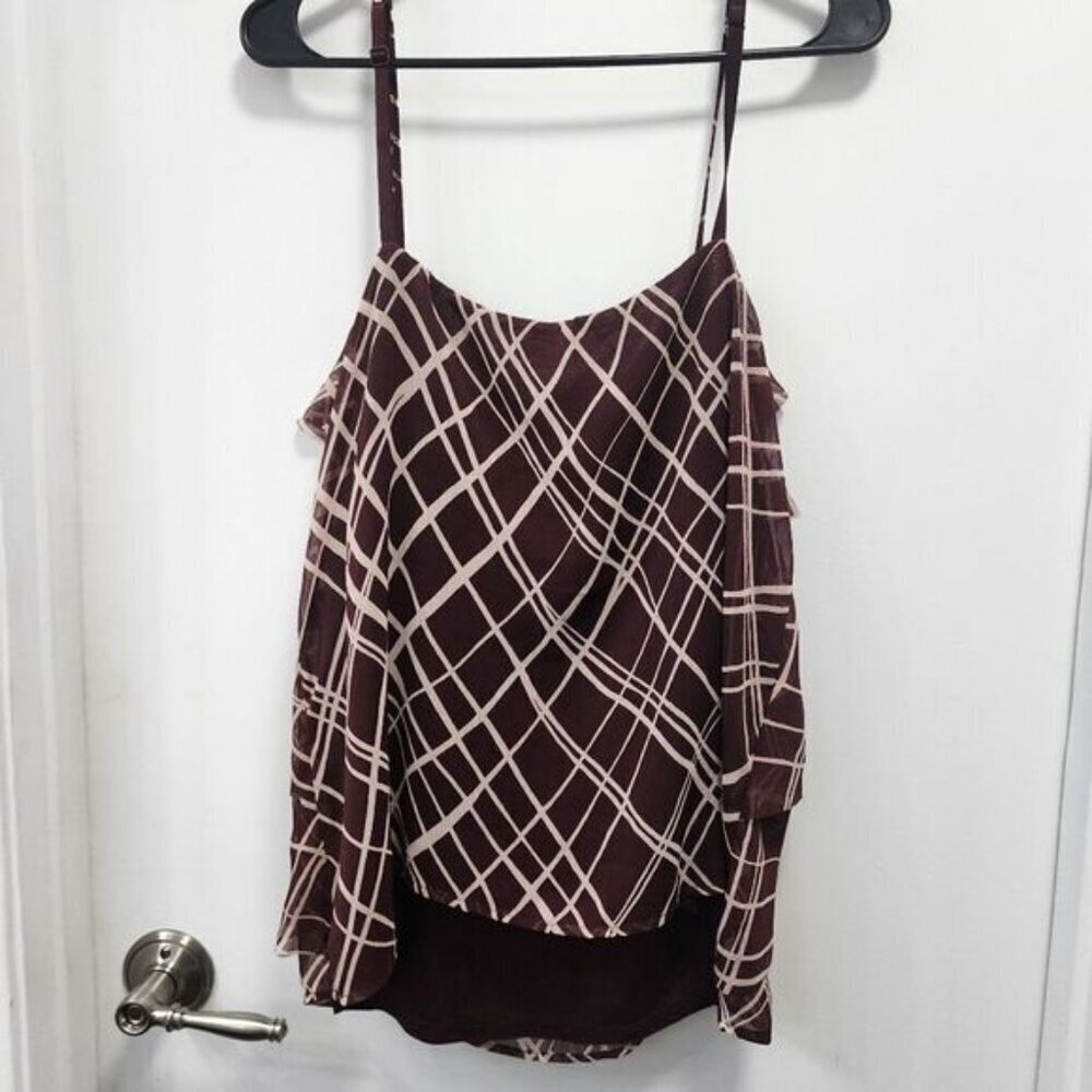 New York & Co XL Brown blouse NWT